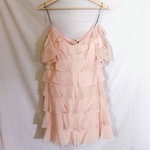 rachel zoe // light pink cold shoulder dress